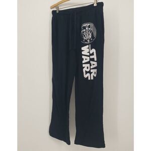 Star Wars Lounge Pants Black 'Star Wars' Spell-out w/Pockets